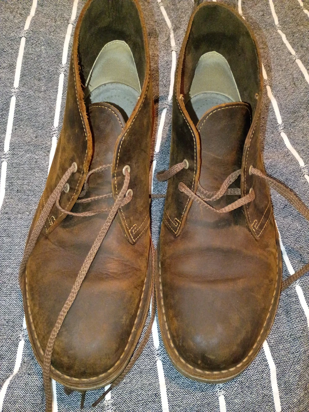 Bushacre Clarks Brown Leather Chukka Boots Size 9